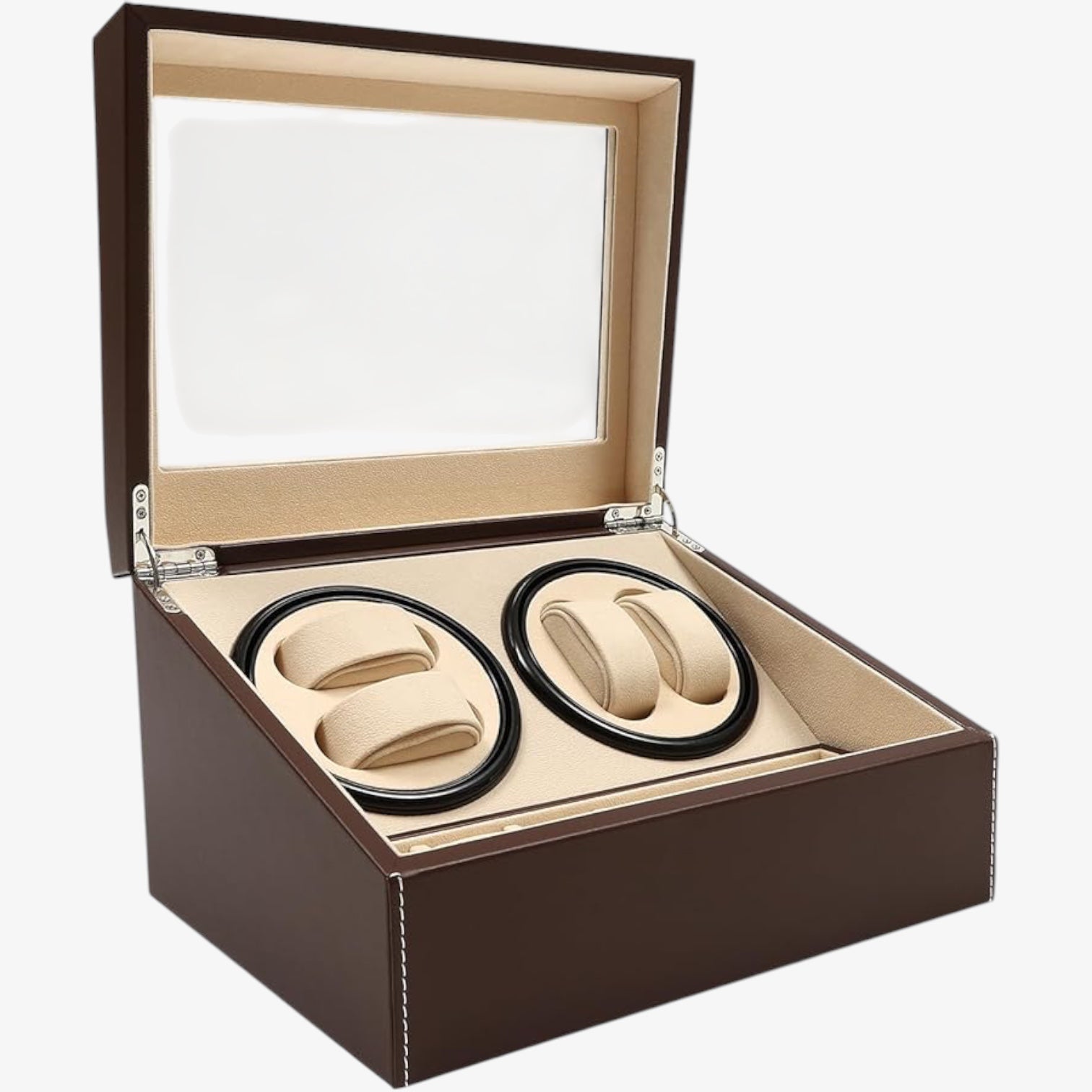 4 WATCH WINDER - LEATHER