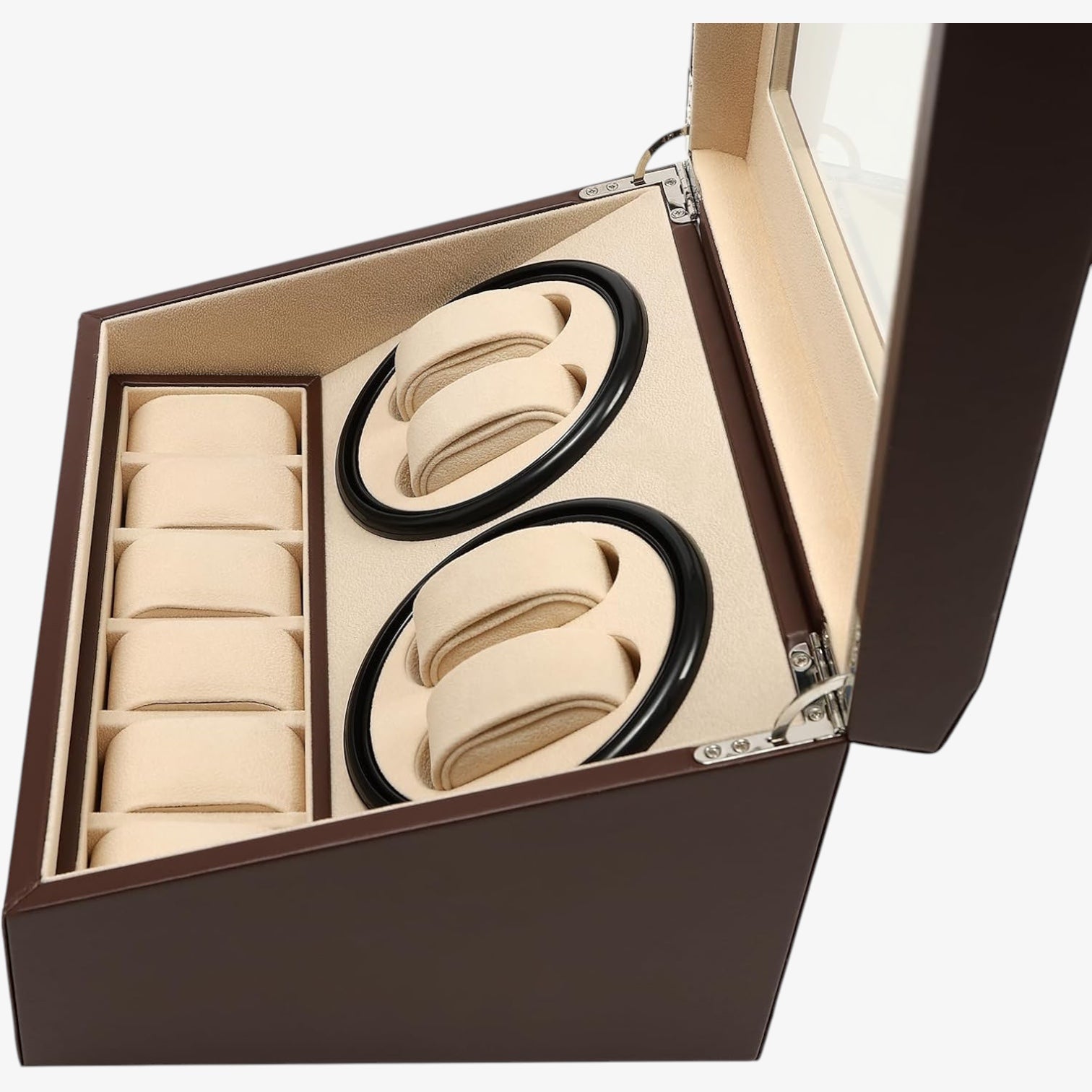 4 WATCH WINDER - LEATHER