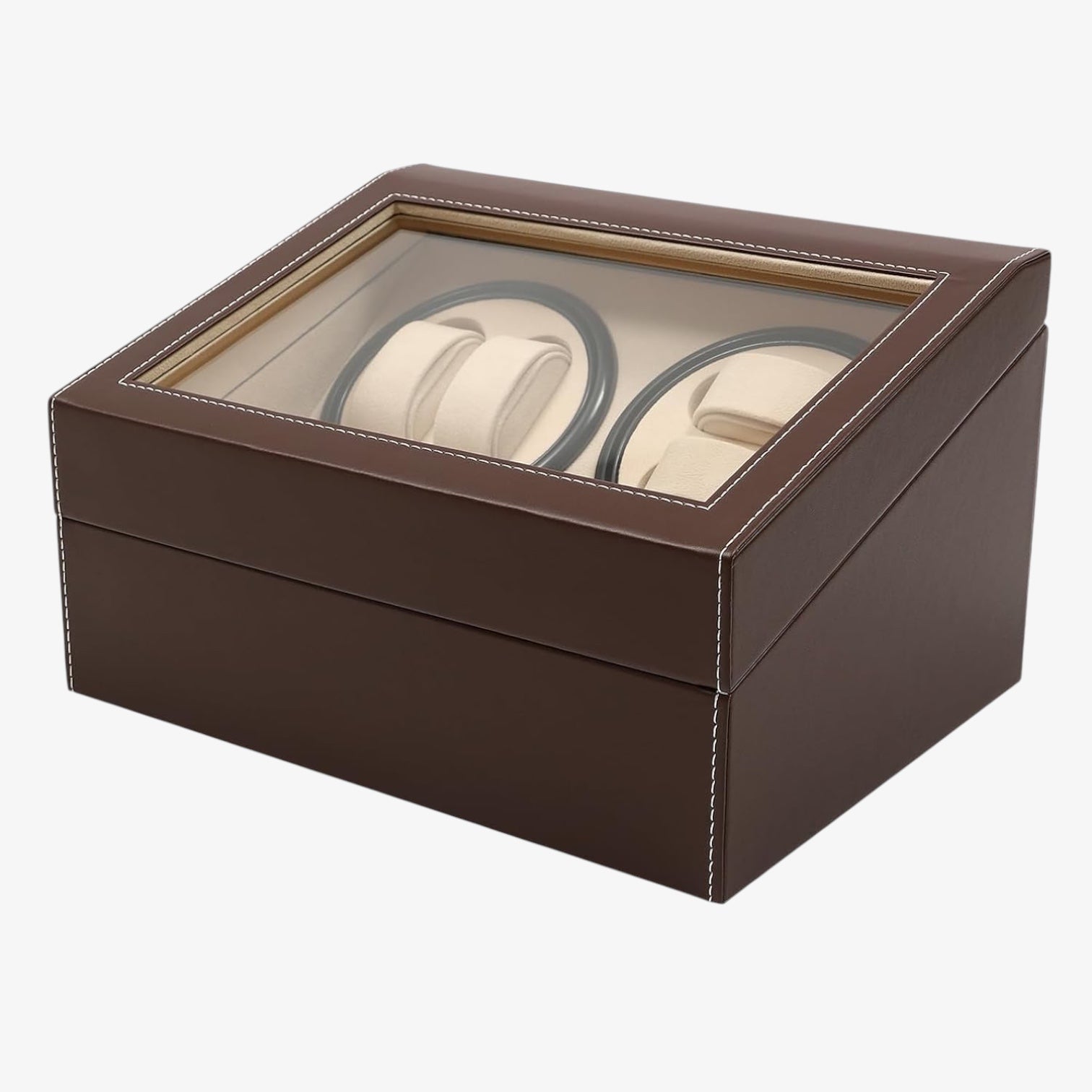 4 WATCH WINDER - LEATHER